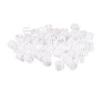 sourcing map Clothes Hanger Marker Blank Fit 3.5mm Rod for Garment Color Coding White Count 100