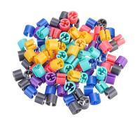 sourcing map Clothes Hanger Markers Blank Tags Fit 3.5mm Rod for Garment Color Coding Orange Yellow/Deep Lake Blue/Gray/Hot Pink/Purple/Green Blue 300pcs