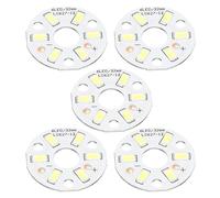 sourcing map COB LED Light Chip Bead 3W 120lm 6000-6500K 32mm 9-11VDC Energy Saving Bulb for Spotlight Floodlight Replacement White 10Pcs