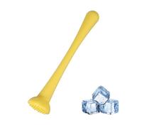 sourcing map Cocktail Muddler, 8 Inch PP Drink Muddler Bar Accessories Tools Ice Crusher for Home Party Cocktail Fruit Drinks, Yellow (Thin)