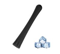 sourcing map Cocktail Muddler, 8 Inch PP Drink Muddler Bar Accessories Tools Ice Crusher for Home Party Cocktail Fruit Drinks, Black (Thick)