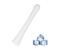 sourcing map Cocktail Muddler, 8 Inch PP Drink Muddler Bar Accessories Tools Ice Crusher for Home Party Cocktail Fruit Drinks, White (Thin)