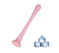 sourcing map Cocktail Muddler, 8 Inch PP Drink Muddler Bar Accessories Tools Ice Crusher for Home Party Cocktail Fruit Drinks, Pink (Thin)