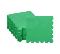 sourcing map Cocktail Napkins, 100 Pack Dark Grass Green 2-Ply Square Disposable Napkins 10" x 10" Beverage Napkins Paper for Dinner Wedding Bar Birthday Party and Everyday Use