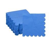sourcing map Cocktail Napkins, 100 Pack Light Blue 2-Ply Square Disposable Napkins 10" x 10" Beverage Napkins Paper for Dinner Wedding Bar Birthday Party and Everyday Use