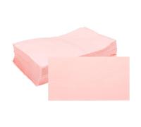 sourcing map Cocktail Napkins, 100 Pack Light Pink 2-Ply Rectangle Disposable Napkins 16" x 13" Beverage Napkins Paper for Dinner Wedding Bar Birthday Party and Everyday Use