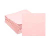 sourcing map Cocktail Napkins, 100 Pack Light Pink 2-Ply Square Disposable Napkins 10" x 10" Beverage Napkins Paper for Wedding Bar Birthday Party and Everyday Use