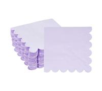 sourcing map Cocktail Napkins, 100 Pack Light Purple 2-Ply Square Disposable Napkins 10" x 10" Beverage Napkins Paper for Dinner Wedding Bar Birthday Party and Everyday Use