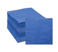 sourcing map Cocktail Napkins, 200 Pack Dark Blue 2-Ply Square Disposable Napkins 10" x 10" Beverage Napkins Paper for Dinner Wedding Birthday Party and Everyday Use