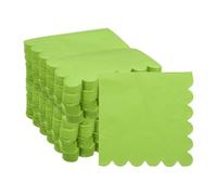 sourcing map Cocktail Napkins, 200 Pack Grass Green 2-Ply Square Disposable Napkins 10" x 10" Beverage Napkins Paper for Dinner Wedding Bar Birthday Party and Everyday Use