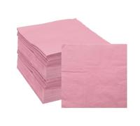 sourcing map Cocktail Napkins, 200 Pack Rose Red 2-Ply Square Disposable Napkins 10" x 10" Beverage Napkins Paper for Dinner Wedding Bar Birthday and Everyday Use