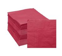 sourcing map Cocktail Napkins, 200 Pack Wine Red 2-Ply Square Disposable Napkins 10" x 10" Beverage Napkins Paper for Dinner Wedding Bar Birthday and Everyday Use