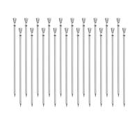 sourcing map Cocktail Toothpicks, 20Pcs 4.3 Inch Stainless Steel Long Cocktail Picks Reusable Metal Cocktail Skewers for Drinks Appetizer Fruits