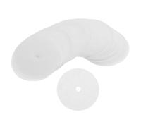 sourcing map Coffee Filter Papers Coffee Filters Disposable Round Paper with Hole 2.52 Inch OD for Espresso Maker, Cafe Office Home Pack of 100, White