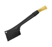 sourcing map Coffee Machine Cleaning Brush, 1pcs Plastic Double Head Removable Soy Milk Machine Espresso Machine Dusting Brush (Black)