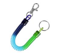 sourcing map Coiled Lanyard, 8.7" Spiral Spring Coil Keychain Cord Anti-lost Key Ring with Metal Lobster Clasp for Fishing Equipment Pliers Tool Keys Cellphone