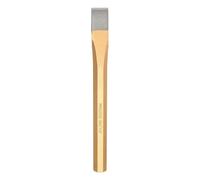 sourcing map Cold Chisel 5/8" Wide 8" Long Alloy Steel High Hardness Heat Treated Heavy Duty Octagonal Shank Flat Cold Chisel for Cutting Rivets Iron Steel Bronze Copper Bolts, Gold Gray