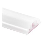 sourcing map Collapsible Shower Water Barrier, 100CM Silicone Splash Guard Shower Water Stopper Retention System for Bathtub Sink Washing Machine Dry and Wet Separation, 3 x 1.2CM(W x H), Clear