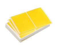 sourcing map Colored Rectangle Stickers, 200 Labels Color Code Sticker, 3x2 Inch Self Adhesive Yellow for Folder, Jar, Drawer