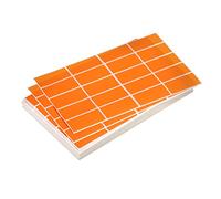 sourcing map Colored Rectangle Stickers, 2000 Labels Color Code Sticker, 1.57x0.75 Inch Self Adhesive Orange for Folder, Jar, Drawer