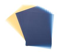 sourcing map Colored Vellum Paper, 20 Sheet Dark Blue/Beige Transparency 8.3 x 11.7 Printable Vellum Paper, Translucent Sheets for Printing Wedding Invitations Ink Jet Laser Printer