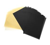 sourcing map Colored Vellum Paper, 50 Sheet Black/Beige Transparency 8.3 x 11.7 Printable Vellum Paper, Translucent Sheets for Printing Wedding Invitations Ink Jet Laser Printer