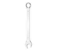 sourcing map Combination Wrench 19mm Metric 12-Point Box and Open End 45# Carbon Steel Double Ended Spanner Tool for Automotive Pipe Furniture Machinery DIY Repair, Silver White