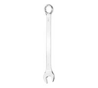 sourcing map Combination Wrench 22mm Metric 12-Point Box and Open End 45# Carbon Steel Double Ended Spanner Tool for Automotive Pipe Furniture Machinery DIY Repair, Silver White