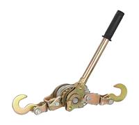 sourcing map Come Along Winch,1 Ton Winch,Hand Cable Puller with 2 Hooks 1m/3.28FT Hand Power Cable Puller for Landscaping, Construction, Farm Work,Tight Line, Lifting, Freight,Pack of 1