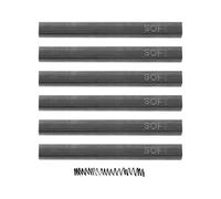 sourcing map Compressed Charcoal Sticks, Soft Grade Square Vine Charcoal Sticks Set Art Supplies for Painting Drawing Sketching Shading Artists Beginners(Pack of 6)