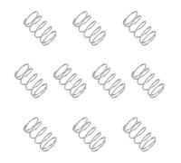 sourcing map Compression Spring 10 mm OD 0.6 mm Wire 15 mm Free Length 304 Stainless Steel Small Extension Spring for DIY Projects Home Shop Repairs (Silver Tone, Pack of 10)