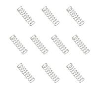 sourcing map Compression Spring 3 mm OD 0.3 mm Wire 10 mm Free Length 304 Stainless Steel Small Extension Spring for DIY Projects Home Shop Repairs (Silver Tone, Pack of 10)