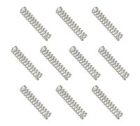 sourcing map Compression Spring 3 mm OD 0.5 mm Wire 15 mm Free Length 304 Stainless Steel Small Extension Spring for DIY Projects Home Shop Repairs (Silver Tone, Pack of 10)