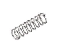 sourcing map Compression Spring,304 Stainless Steel,12mm OD,1.6mm Wire Size,22mm Compressed Length,40mm Free Length,63.2N Load Capacity,Silver Tone,10pcs