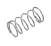 sourcing map Compression Spring,304 Stainless Steel,16mm OD,1mm Wire Size, 18mm Compressed Length,30mm Free Length,5.9N Load Capacity for Home Projects, Silver Tone, 5pcs