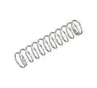 sourcing map Compression Spring,304 Stainless Steel,18mm OD,1.6mm Wire Size,40mm Compressed Length,80mm Free Length,66.4N Load Capacity,Silver Tone,5pcs