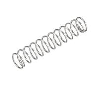 sourcing map Compression Spring,304 Stainless Steel,18mm OD,1.6mm Wire Size,45mm Compressed Length,90mm Free Length,66.4N Load Capacity,Silver Tone,5pcs