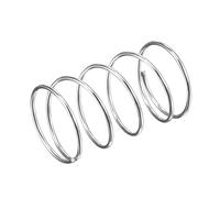 sourcing map Compression Spring,304 Stainless Steel,18mm OD,1mm Wire Size,9mm Compressed Length,30mm Free Length,5.9N Load Capacity, Silver Tone,5pcs