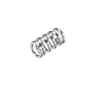 sourcing map Compression Spring,304 Stainless Steel,6mm OD,1mm Wire Size,5mm Compressed Length,10mm Free Length,37.2N Load Capacity,Silver Tone,10pcs