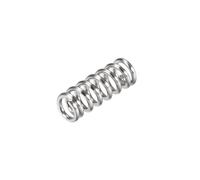 sourcing map Compression Spring,304 Stainless Steel,6mm OD,1mm Wire Size,7.5mm Compressed Length,15mm Free Length,37.2N Load Capacity,Silver Tone,20pcs