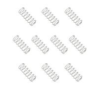 sourcing map Compression Spring 4 mm OD 0.3 mm Wire 10 mm Free Length 304 Stainless Steel Small Extension Spring for DIY Projects Home Shop Repairs (Silver Tone, Pack of 10)