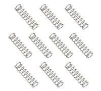 sourcing map Compression Spring 4 mm OD 0.5 mm Wire 15 mm Free Length 304 Stainless Steel Small Extension Spring for DIY Projects Home Shop Repairs (Silver Tone, Pack of 10)