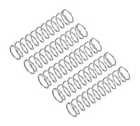 sourcing map Compression Spring, 5Pcs 304 Stainless Steel, 11mm OD, 0.9mm Wire Size, 50mm Free Length, Silver Tone