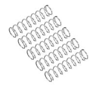 sourcing map Compression Spring, 5Pcs 304 Stainless Steel, 12mm OD, 1.2mm Wire Size, 50mm Free Length, Silver Tone
