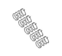 sourcing map Compression Spring, 5Pcs 304 Stainless Steel, 12mm OD, 1.6mm Wire Size, 20mm Free Length, Silver Tone