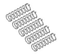 sourcing map Compression Spring, 5Pcs 304 Stainless Steel, 12mm OD, 1.6mm Wire Size, 40mm Free Length, Silver Tone