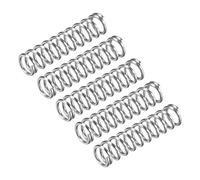 sourcing map Compression Spring, 5Pcs 304 Stainless Steel, 12mm OD, 1.6mm Wire Size, 50mm Free Length, Silver Tone