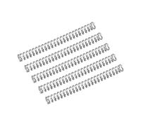 sourcing map Compression Spring, 5Pcs 304 Stainless Steel, 2mm OD, 0.3mm Wire Size, 20mm Free Length, Silver Tone