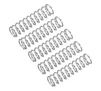 sourcing map Compression Spring, 5Pcs 304 Stainless Steel, 4mm OD, 0.4mm Wire Size, 15mm Free Length, Silver Tone
