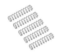 sourcing map Compression Spring, 5Pcs 304 Stainless Steel, 6mm OD, 0.8mm Wire Size, 25mm Free Length, Silver Tone